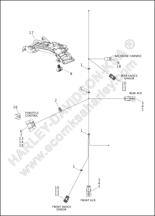 WIRING HARNESS, ENGINE (2 OF 3)